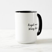 Mug Pagaie plus, Inquiète moins | Citation et Art de K (Devant droit)