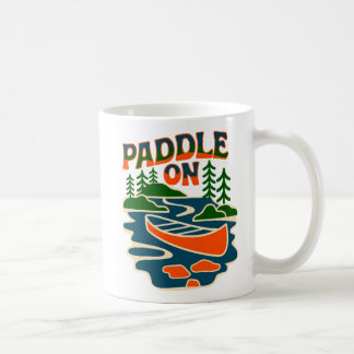 Mug Pagaie Rétro Sur Canoë Extérieur Aventure DesT-Shi