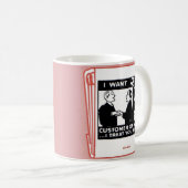 Mug Page de garde de mon vieux matchbook Je veux 2 C U (Devant droit)