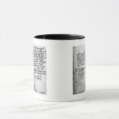 Mug Page de manuscrit (Centre)