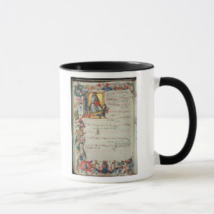 Mug Page de notation musicale avec historiated