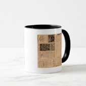 Mug Page de texte du chemin de fer Lehigh Valley (Devant droit)