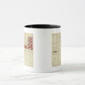 Mug Page de texte Ligne côtière atlantique (Centre)