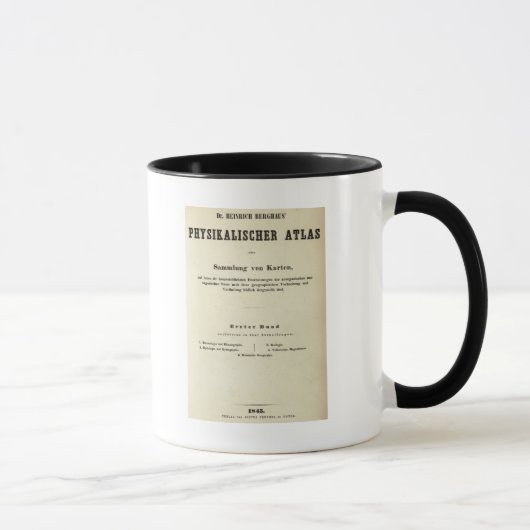 Mug Page de titre Dr Heinrich Berghaus (Droite)