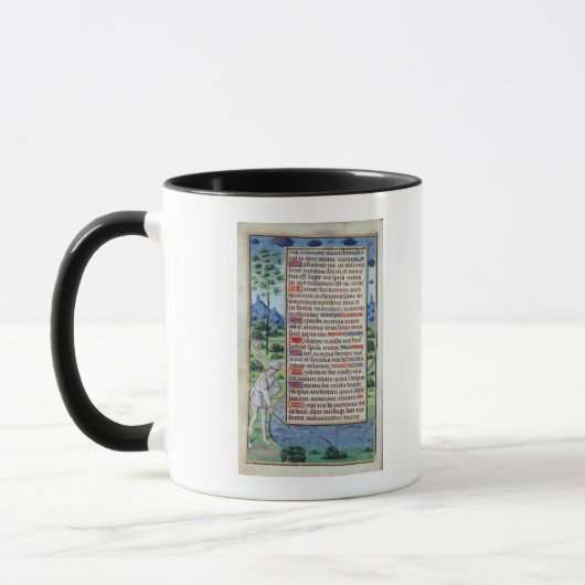 Mug Page du texte latin avec la frontière (Gauche)