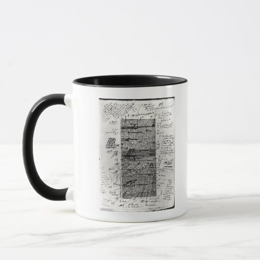 Mug Page d'un des travaux du Balzac (Gauche)