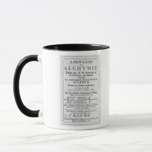Mug Page titre à l'édition en anglais (Gauche)