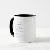 Mug Page titre, 'de la vie de Samuel Johnson (Devant gauche)