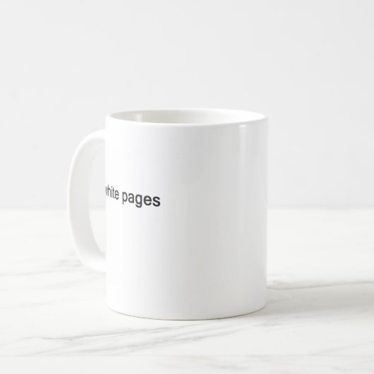 Mug pages blanches (Devant gauche)