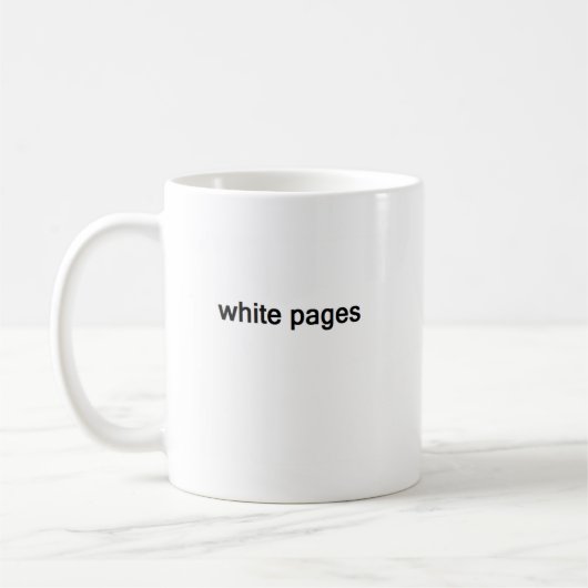 Mug pages blanches (Gauche)