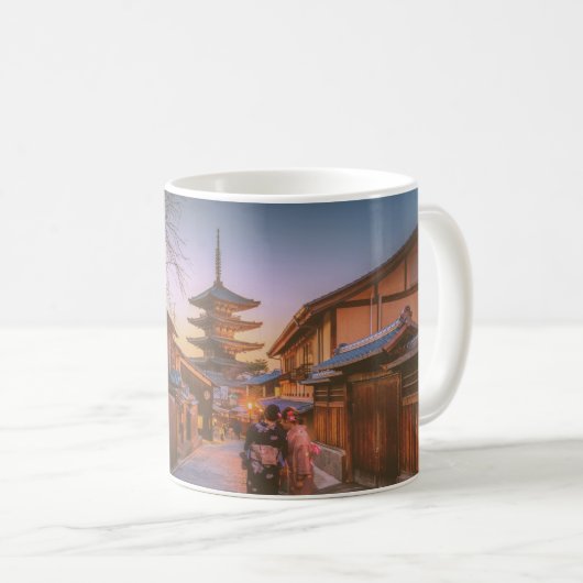 Mug Pagode à Dusk à Kyoto Japon (Devant droit)