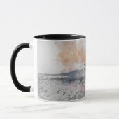 Mug Pagode japonaise et Fuji à l'aquarelle (Gauche)