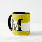 Mug pailleté personnalisé (Devant gauche)