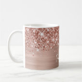 Mug Pailleté Rose Gold Glam Nom (Gauche)