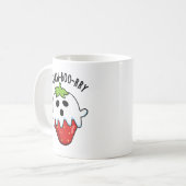 Mug Paillette de fraises à fond (Devant gauche)