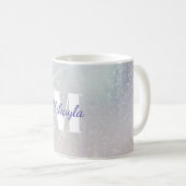 Mug Paillettes argentées avec étoiles (Devant droit)