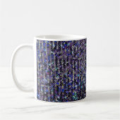 Mug Paillettes bleu violet | motif étincelant (Gauche)