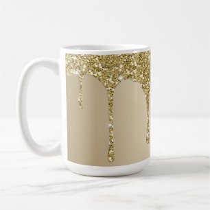 Mug Paillettes dorées élégantes fondantes Glamour