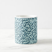 Mug Paillettes Imprimé Léopard Bleu Ciel Turquoise (Centre)