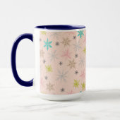 Mug Paillettes rose Turquoise Lime Vert Gris (Gauche)