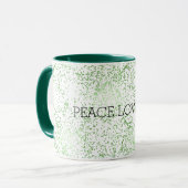 Mug Paillettes vertes points dorés     (Devant gauche)