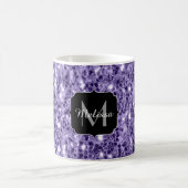 Mug Paillettes violet ultra violet monogramme (Centre)