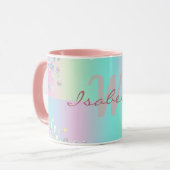 Mug Paillettres holographiques de licorne (Devant gauche)