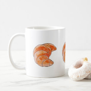 Mug pain aux croissants bruns