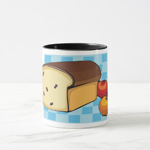Mug Pain aux raisins et pommes rouges