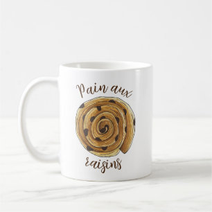 Mug Pain Aux Raisins Pâtisserie française Boulangerie 