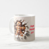 Mug Pain d'épices Homme en 3D Petit Noël (Devant gauche)