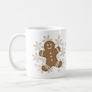 Mug Pain d'épices Homme Flocon de neige Noël Cookie Ho