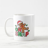 Mug Pain d'épices Homme Oh Snap Noël Funny Cookie Bak (Gauche)
