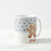 Mug Pain d'épices mignon Pneus Nom du dessin Noël (Devant droit)