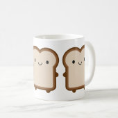 Mug Pain Kawaii / Toast (Devant droit)