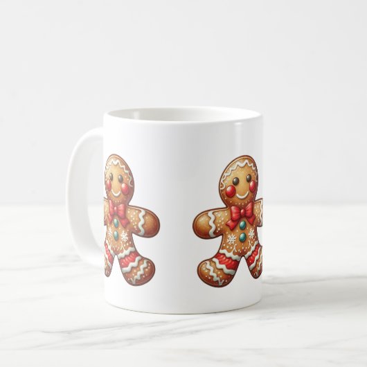 Mug Pains d'épices de Noël Hommes (Devant gauche)