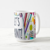 Mug Paint Brushes Let's Paint (Devant droit)
