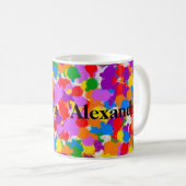 Mug Paint Rainbow Abstrait (Devant droit)