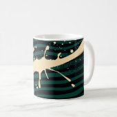 Mug Paint Splash on Green and Black Wavy Background (Devant droit)