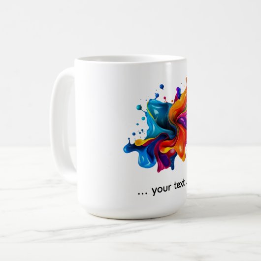 Mug paint splatter explosion (Devant gauche)