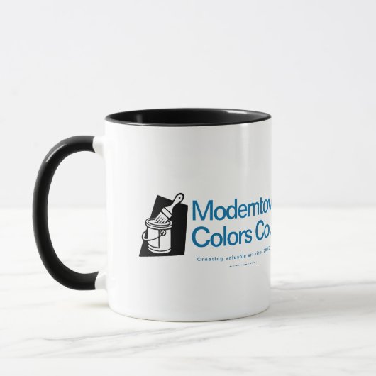Mug Paintbrush Painter's Contact Information (Gauche)