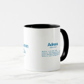 Mug Paintbrush Painter's Contact Information (Devant droit)