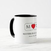 Mug Paire à café pour couples mariés (Devant gauche)