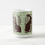 Mug Paire Art nouveau de lapins De Morgan et Morris (Centre)