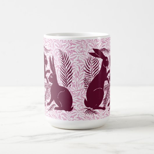 Mug Paire Art nouveau de lapins De Morgan et Morris (Centre)