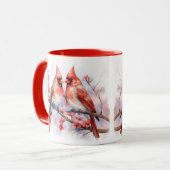 Mug Paire cardinale d'hiver 1 (Devant gauche)