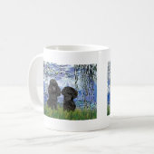Mug Paire de caniche (noir) - Lys 6 (Devant gauche)
