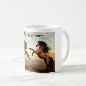 Mug paire de chevaux sauvages (Devant droit)
