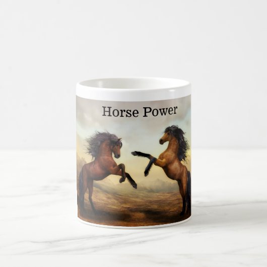 Mug paire de chevaux sauvages (Centre)