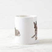 Mug Paire de chiens bergers allemands (Centre)